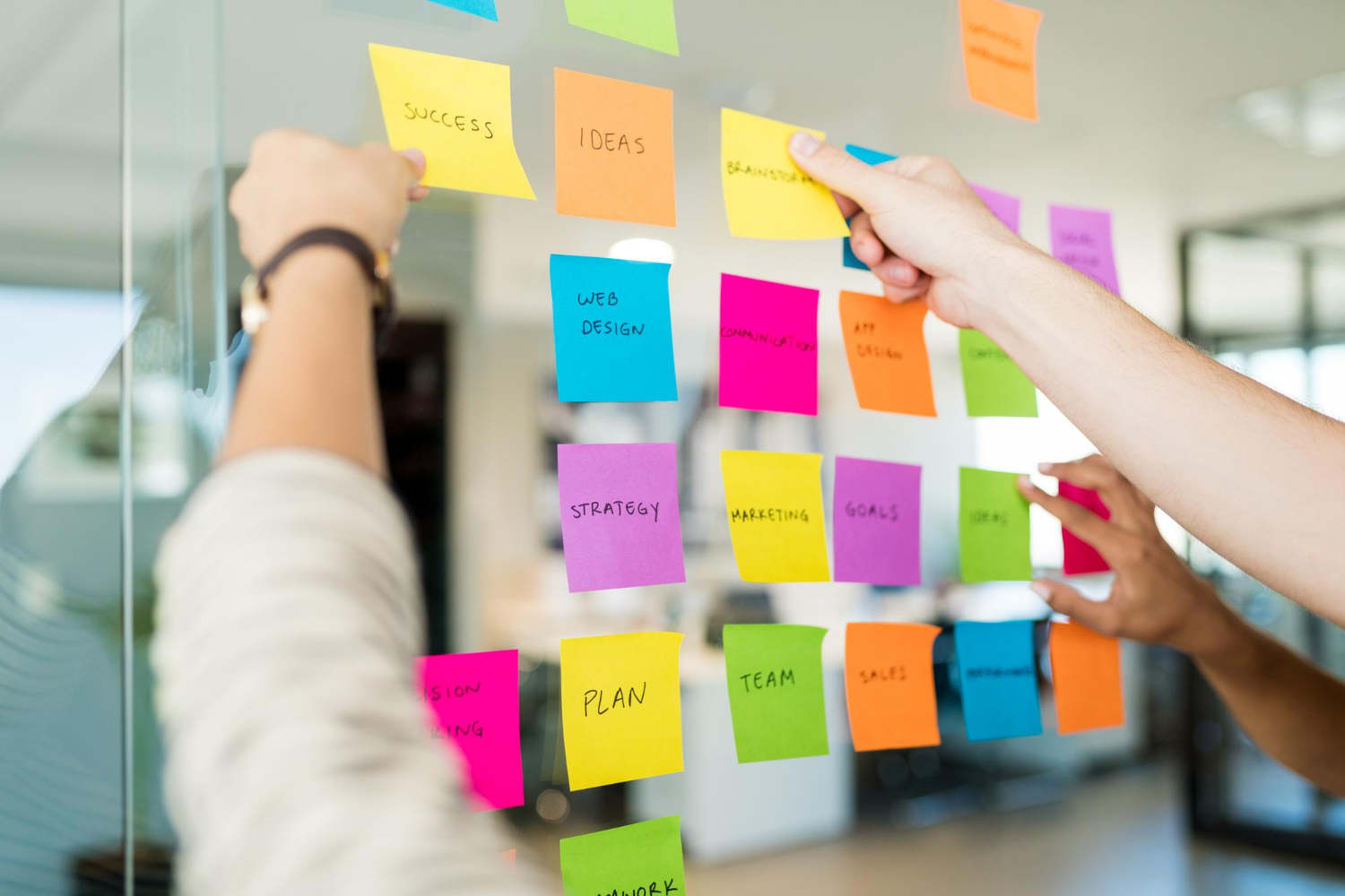 Sesión de formación con un equipo de trabajo